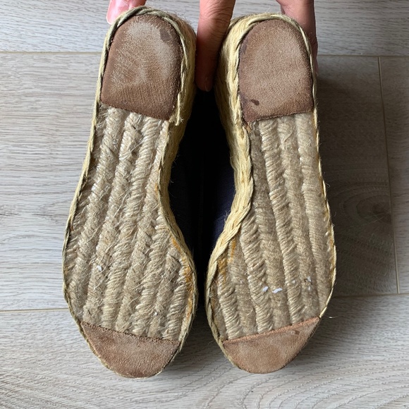 Lauren Ralph Lauren NWOT Wedge Metallic Blue 6.5B - Picture 4 of 8